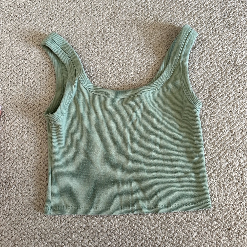 Green tank top